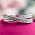 Женское серебряное кольцо с куб. циркониями - фото 6