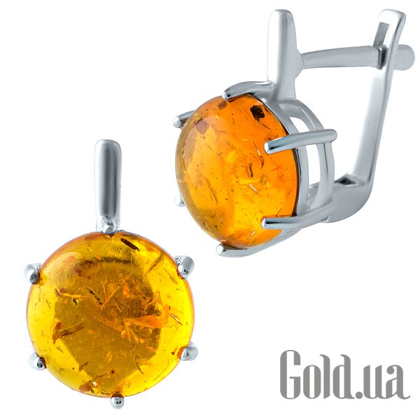 

Серьги Fresh Jewelry, Серебряные серьги с янтарем