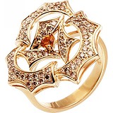 Женское золотое кольцо с бриллиантами и сапфиром, 1673311