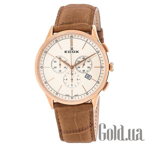 

Швейцарские часы Edox, Мужские часы Les Vauberts Chronograph Date 10236 37RC BEIR