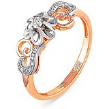 Kabarovsky Женское золотое кольцо с бриллиантами, 1705055