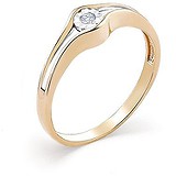 Золотое кольцо с бриллиантом, 1713759