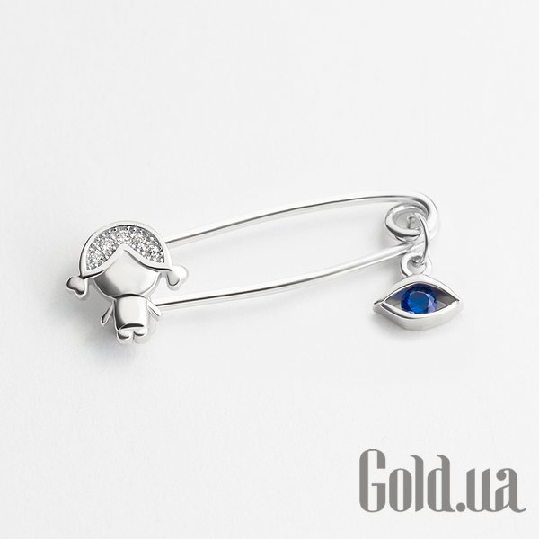 

Булавка/заколка Silvex925, Серебряная булавка с куб. циркониями