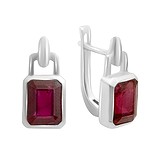 Срібні сережки з рубінами, 1794911