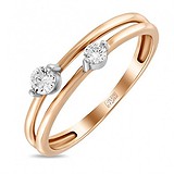 Женское золотое кольцо с бриллиантами, 1512032