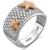 Женское золотое кольцо с бриллиантами, 1553504