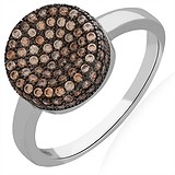 Женское серебряное кольцо с куб. циркониями, 1665376