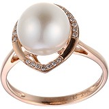 Женское золотое кольцо с бриллиантами и жемчугом, 1669728