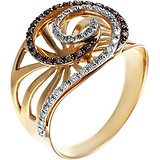 Женское золотое кольцо с бриллиантами, 1673056