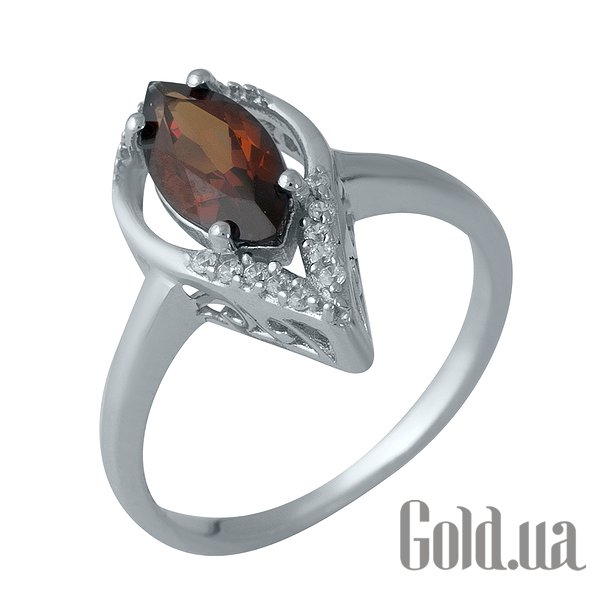

Женские кольца Fresh Jewelry, Женское серебряное кольцо с гранатом и куб. циркониями, 17