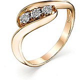Женское золотое кольцо с бриллиантами, 1713760