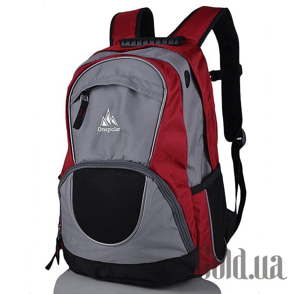 

Рюкзак Onepolar, Черный;серый;красный, Рюкзак W1674-red