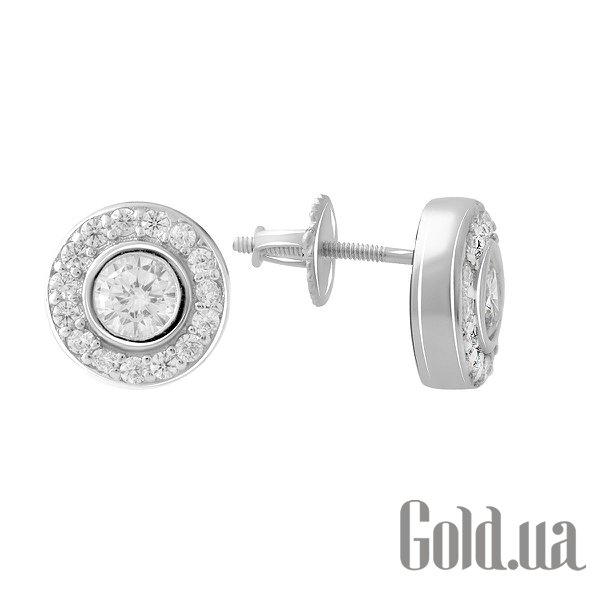 

Серьги-гвоздики Fresh Jewelry, Серебряные серьги с куб. циркониями