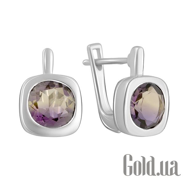 

Серьги Fresh Jewelry, Серебряные серьги с синт. аметринами