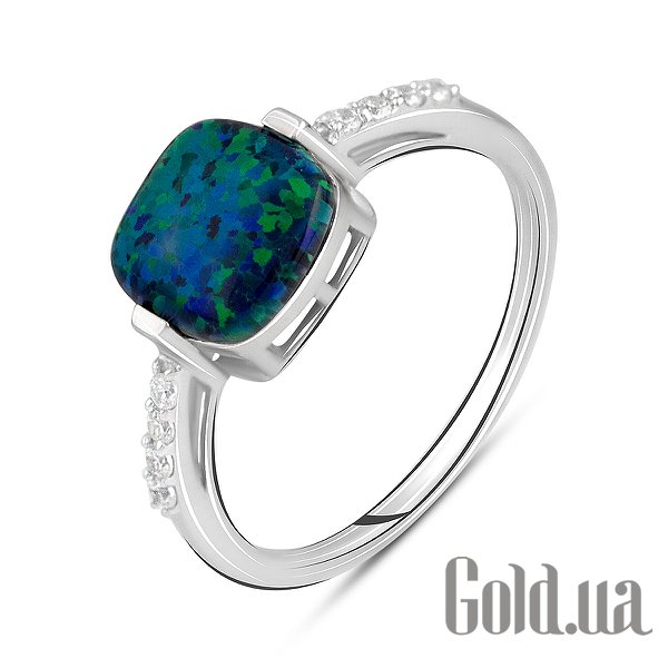 

Женские кольца Fresh Jewelry, Женское серебряное кольцо с куб. циркониями и опалом, 18