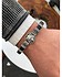 Ferro Кожаный браслет с латунными вставками и куб. циркониями - фото 1