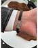 Ferro Кожаный браслет с латунными вставками и куб. циркониями - фото 2