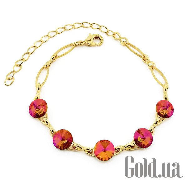 

Женский браслет Kobi, Стальной, Женский браслет с кристаллами Swarovski в позолоте