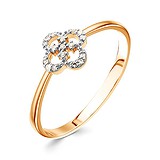 Женское золотое кольцо с бриллиантами, 1513057