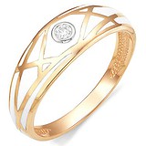 Женское золотое кольцо с бриллиантом, 1555809