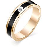 Золотое обручальное кольцо с бриллиантом, 1605729