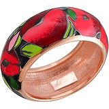 SOKOLOV Женское серебряное кольцо с эмалью в позолоте, 1613409