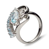 Женское серебряное кольцо с топазами, 1620833