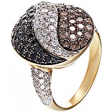 Женское золотое кольцо с бриллиантами, 1646177