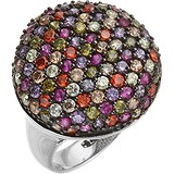 Женское серебряное кольцо с куб. циркониями, 1670241