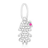 Срібний кулон з куб. цирконіями, 1706849