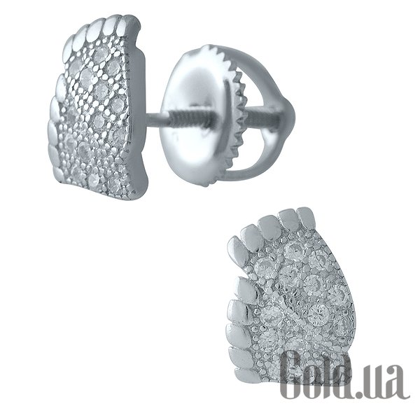 

Серьги-гвоздики Fresh Jewelry, Серебряные серьги с куб. циркониями