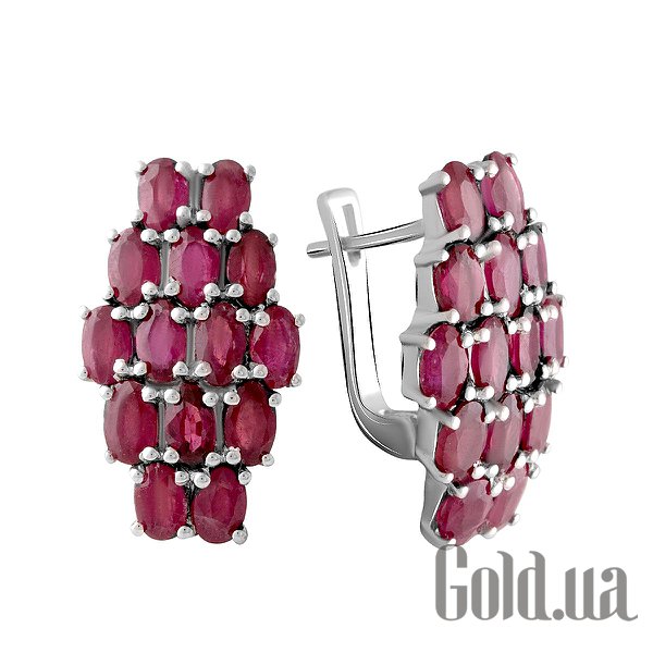 

Серьги Fresh Jewelry, Серебряные серьги с рубинами