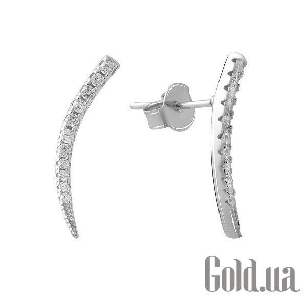 

Серьги-гвоздики Fresh Jewelry, Серебряные серьги с куб. циркониями