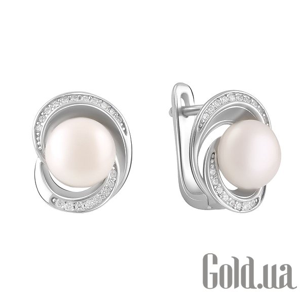 

Серьги Fresh Jewelry, Серебряные серьги с куб. циркониями и культив. жемчугом
