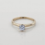 Золотое кольцо с бриллиантом, 1795425