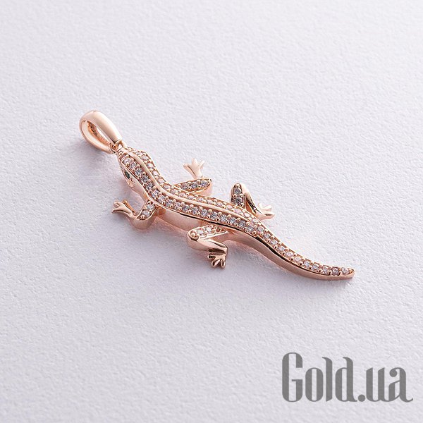 

Женский кулон Украина, Золотой кулон с куб. циркониями