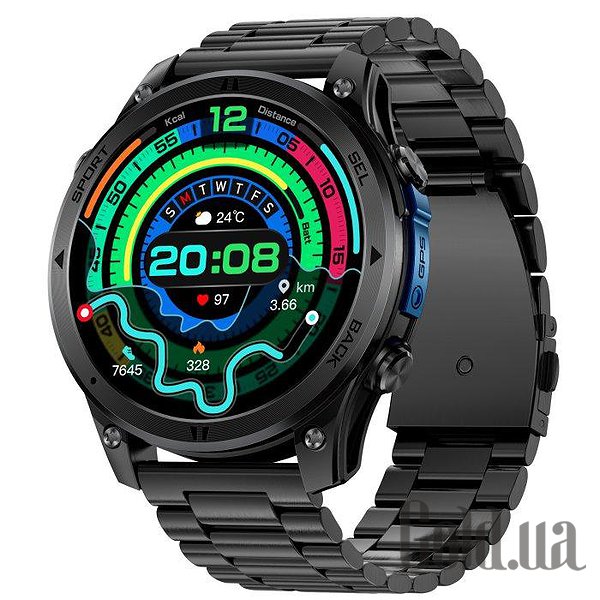 UWatch Смарт часы Smart Optimus GPS Steel 3976 bt3976