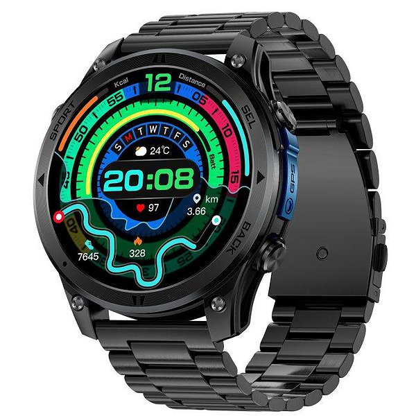 UWatch Смарт часы Smart Optimus GPS Steel 3976 bt3976