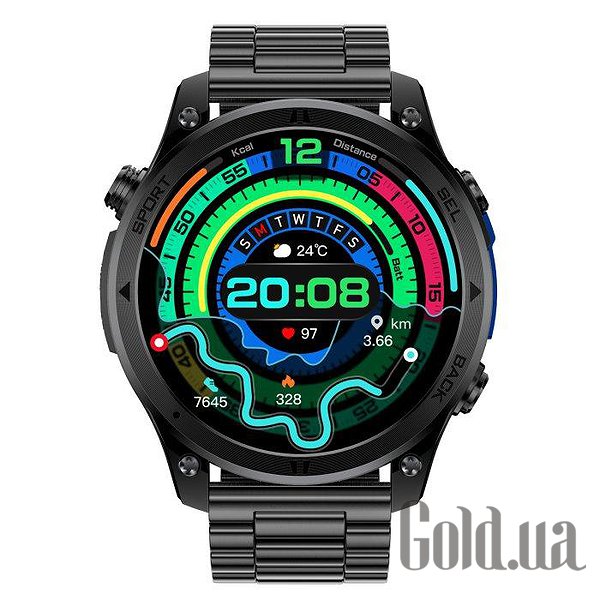 UWatch Смарт часы Smart Optimus GPS Steel 3976 bt3976 – изображение 2