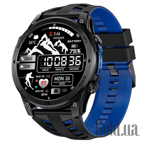 UWatch Смарт часы Smart Optimus GPS Steel 3976 bt3976 – изображение 3