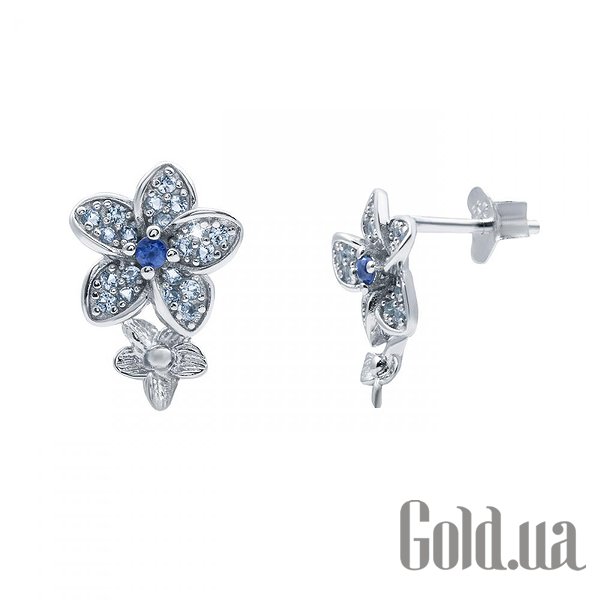

Серьги-гвоздики Lurie Jewelry, Серебряные серьги с куб. циркониями