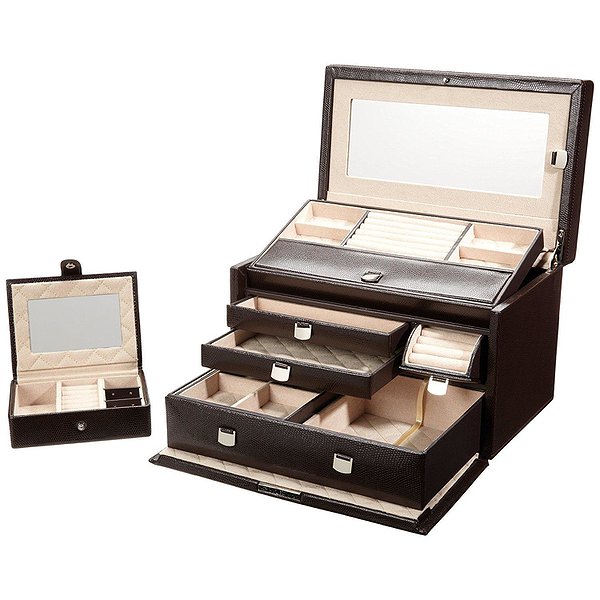 Wolf Шкатулка для украшений London Med Box Cocoa 315106