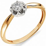 Золотое кольцо с бриллиантами, 1554018