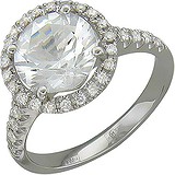 Золотое кольцо с бриллиантами и топазом, 1605218