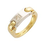 Золотое обручальное кольцо с бриллиантами, 1620322