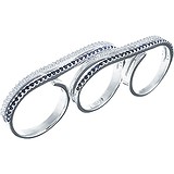 Женское серебряное кольцо с куб. циркониями, 1670242