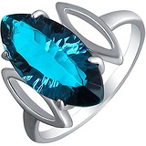Женское серебряное кольцо с топазом, 1672546