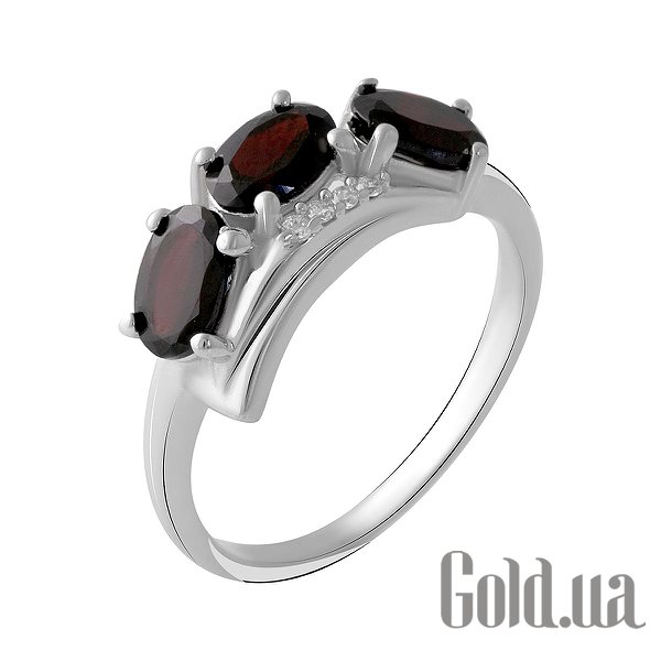 

Женские кольца Fresh Jewelry, Женское серебряное кольцо с куб. циркониями и гранатами, 17.5
