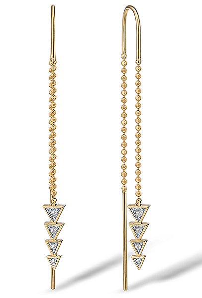 Золотые серьги с топазами