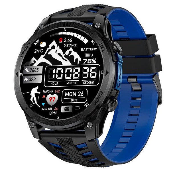 UWatch Смарт часы Smart Optimus GPS Rubber 3977 bt3977